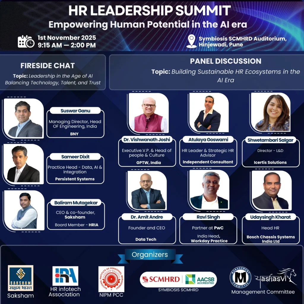 HR LEADERSHIP SUMMIT Empowering Human Potential in the Al era | Saksham Bharat Event Details